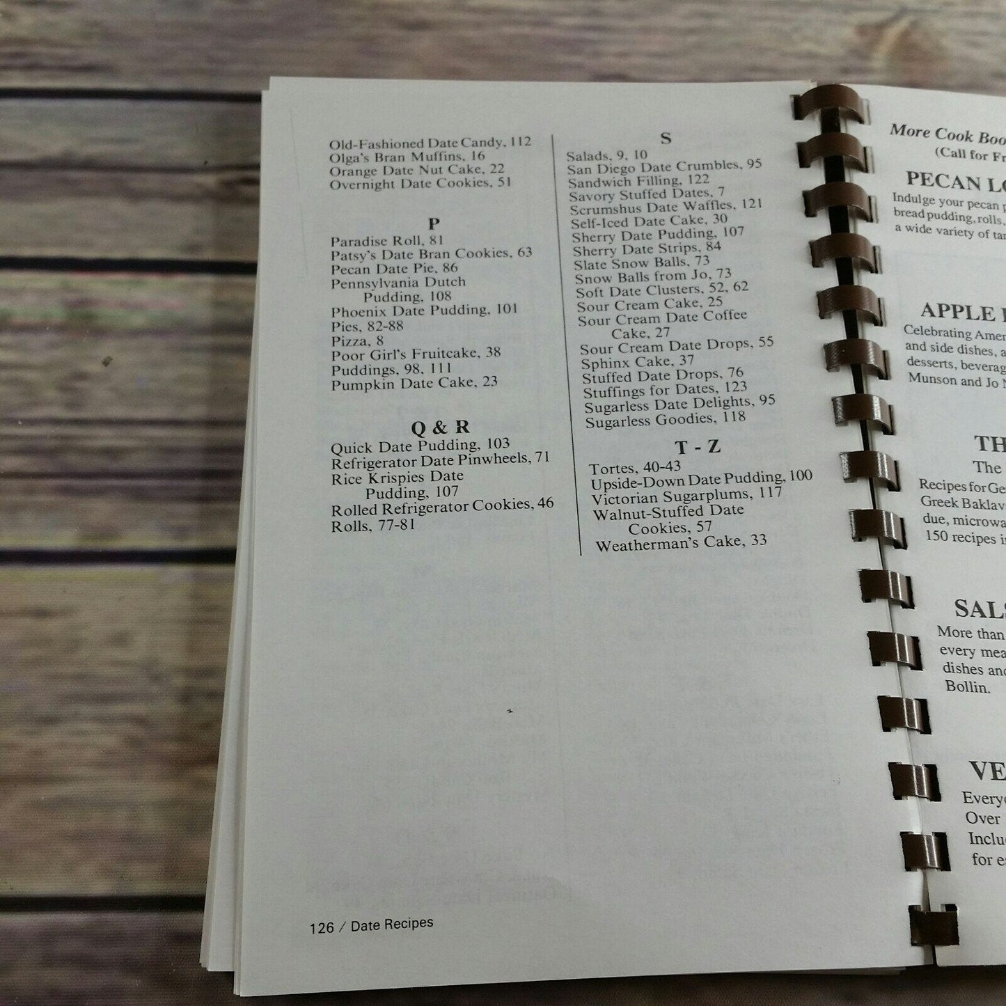 Vintage Date Cookbook Date Recipes 2000 Spiral Bound Golden West Publishers Over 200 Recipes Fruit Dates Hadley Fruit Orchards Rick Heetland