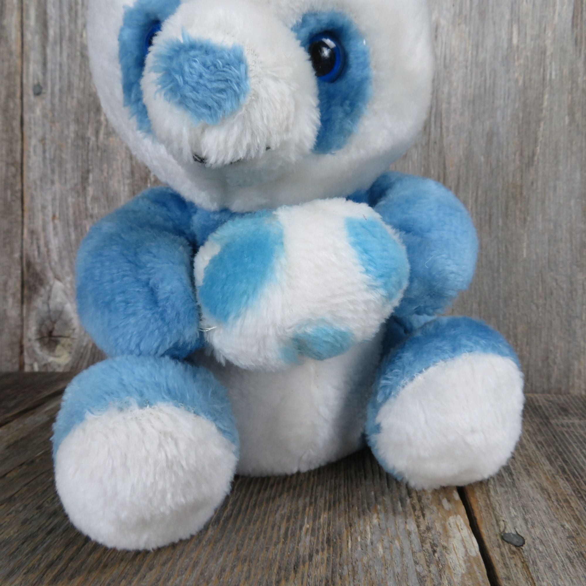 BLUE PANDA Get Well Soon Teddy Bear, Stuffed Animal Gift (9.25 x 8 x 6 in,  White)