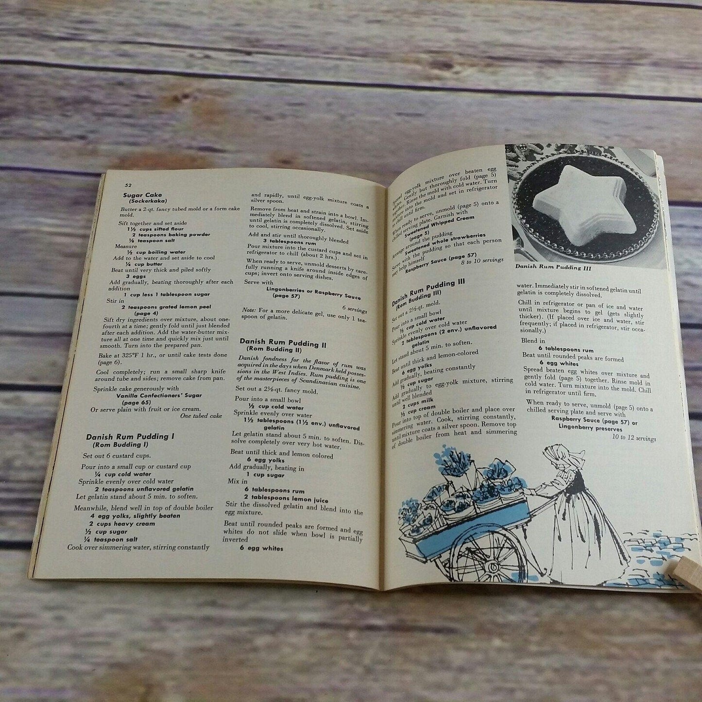 Vtg Scandinavian Cookbook Culinary Arts No 113 Norwegian Swedish and Danish Recipes 1956 Paperback Booklet