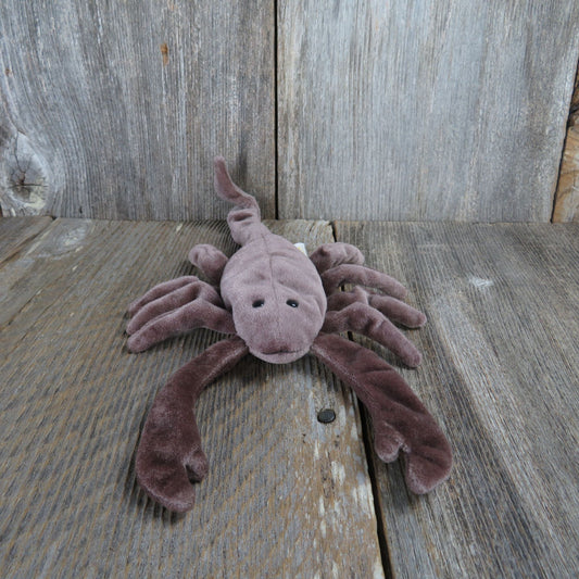 Vintage Scorpion Plush Beanie Baby Brown Stinger 1998 Bean Bag Stuffed Animal