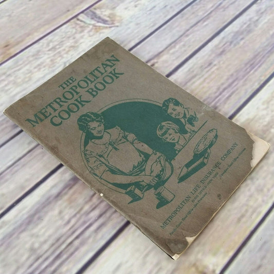 Vintage Cookbook Metropolitan Life Insurance Co. Cook Book 1950s Promo Paperback Booklet Pamphlet - At Grandma's Table