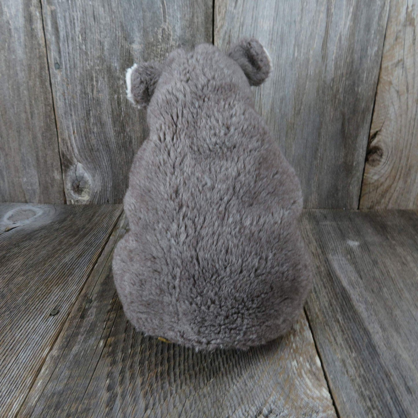 Vintage Koala Plush Hand Puppet Gray Black White  Stuffed Animal Leather Nails Plastic Nose