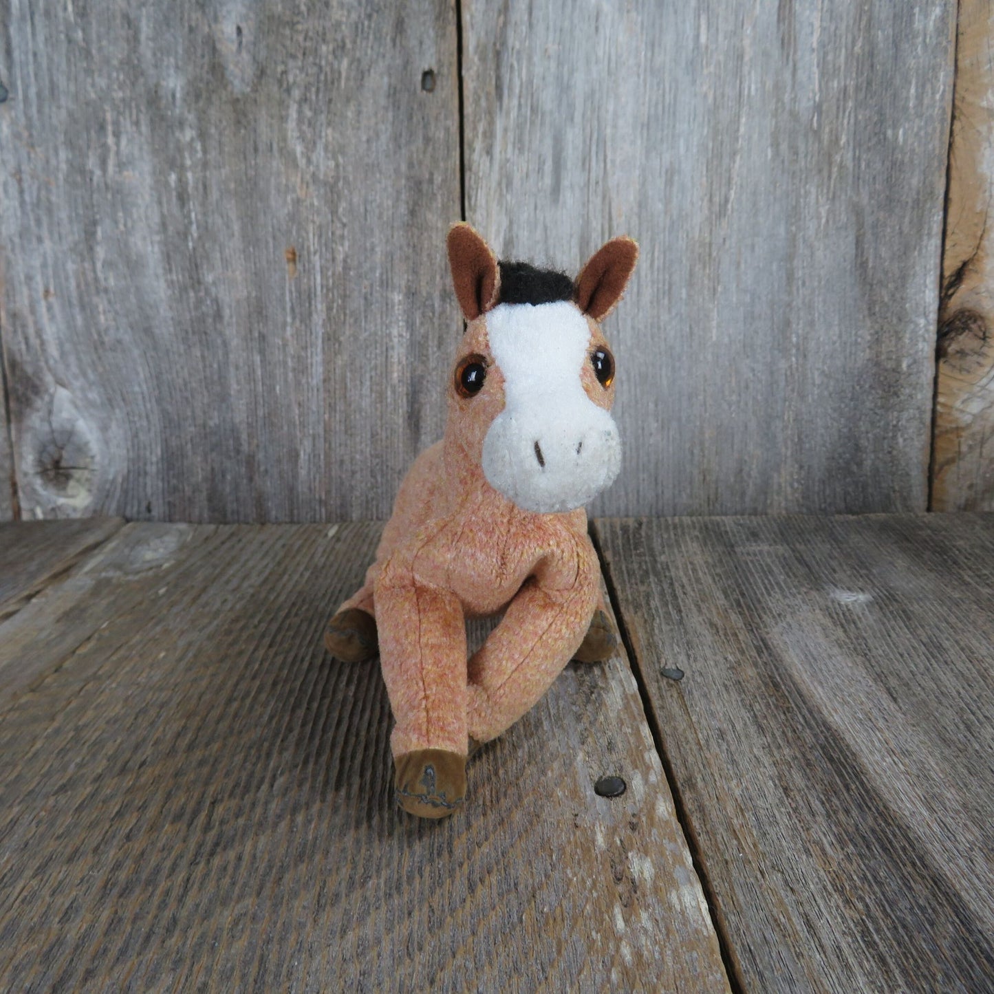 Vintage Horse Plush Beanie Pony Oats Ty Bean Bag Stuffed Animal 2000