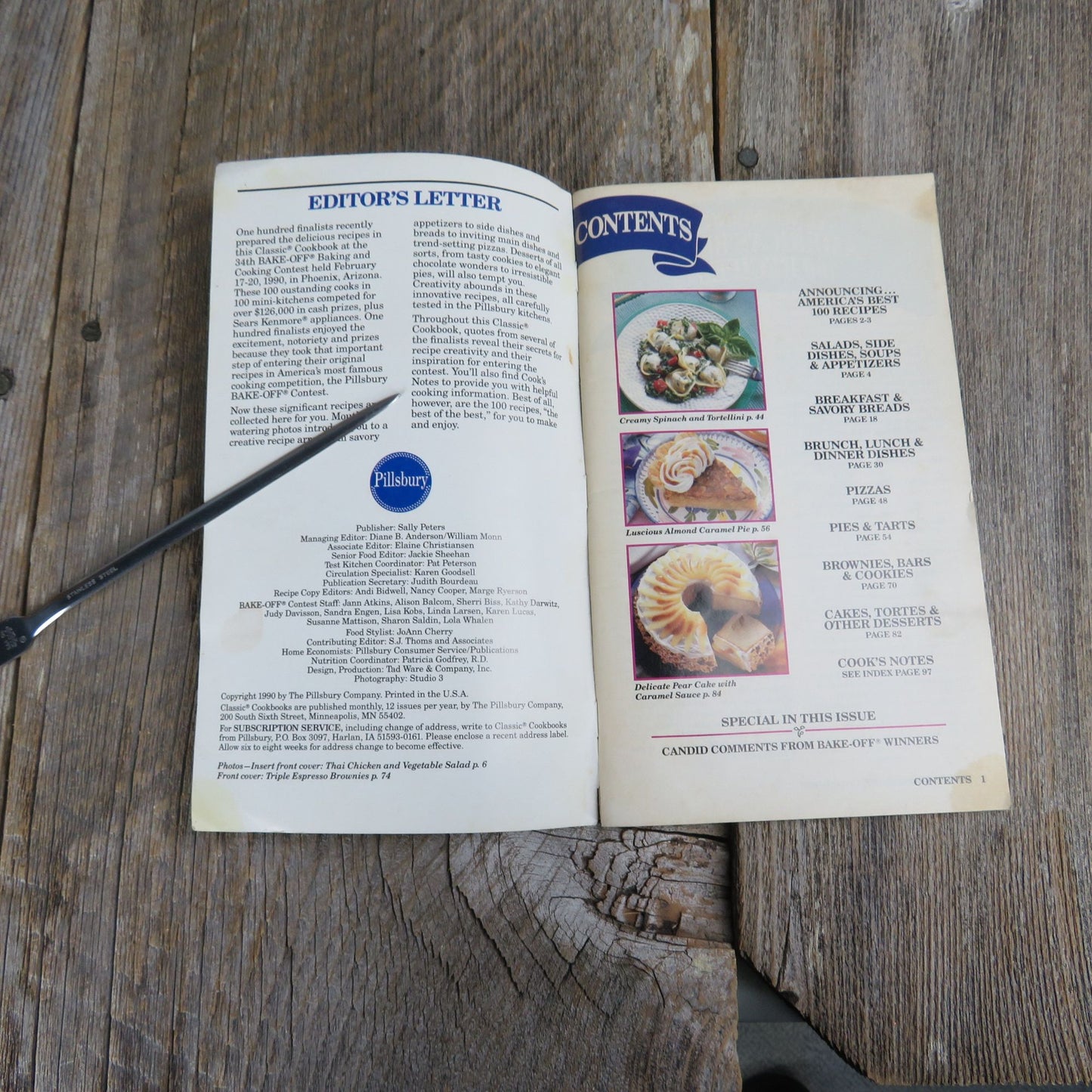 Bake Off Recipes 34th Cookbook Pillsbury 1990 Recipes Paperback Booklet Grocery Store Booklet Vintage Cookies Cakes