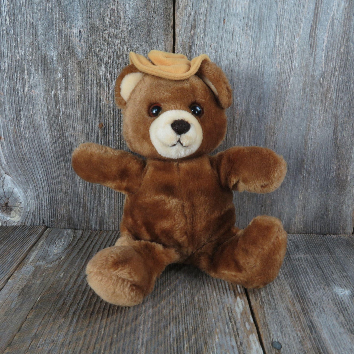 Vintage Brawny Bear Plush Del Monte Country Yumkin Stuffed Animal 1985 Dakin Teddy Bear Cowboy Hat