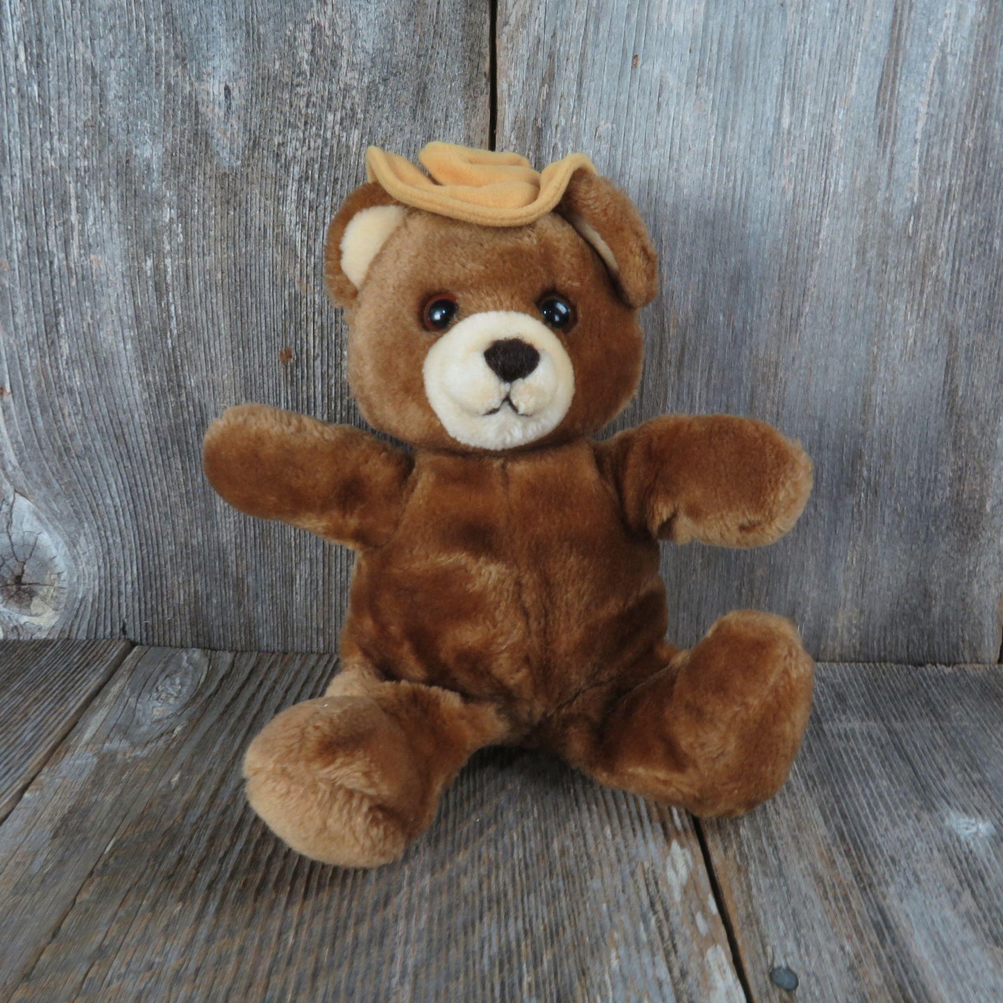 Vintage Brawny Bear Plush Del Monte Country Yumkin Stuffed Animal 1985 Dakin Teddy Bear Cowboy Hat