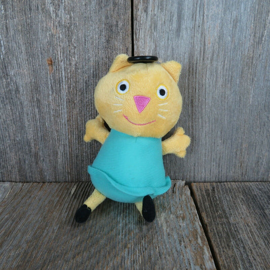 Candy Cat Peppa Pig Plush Backpack Clip with Zipper Pouch 2003 Astley Baker Stuffed Animal