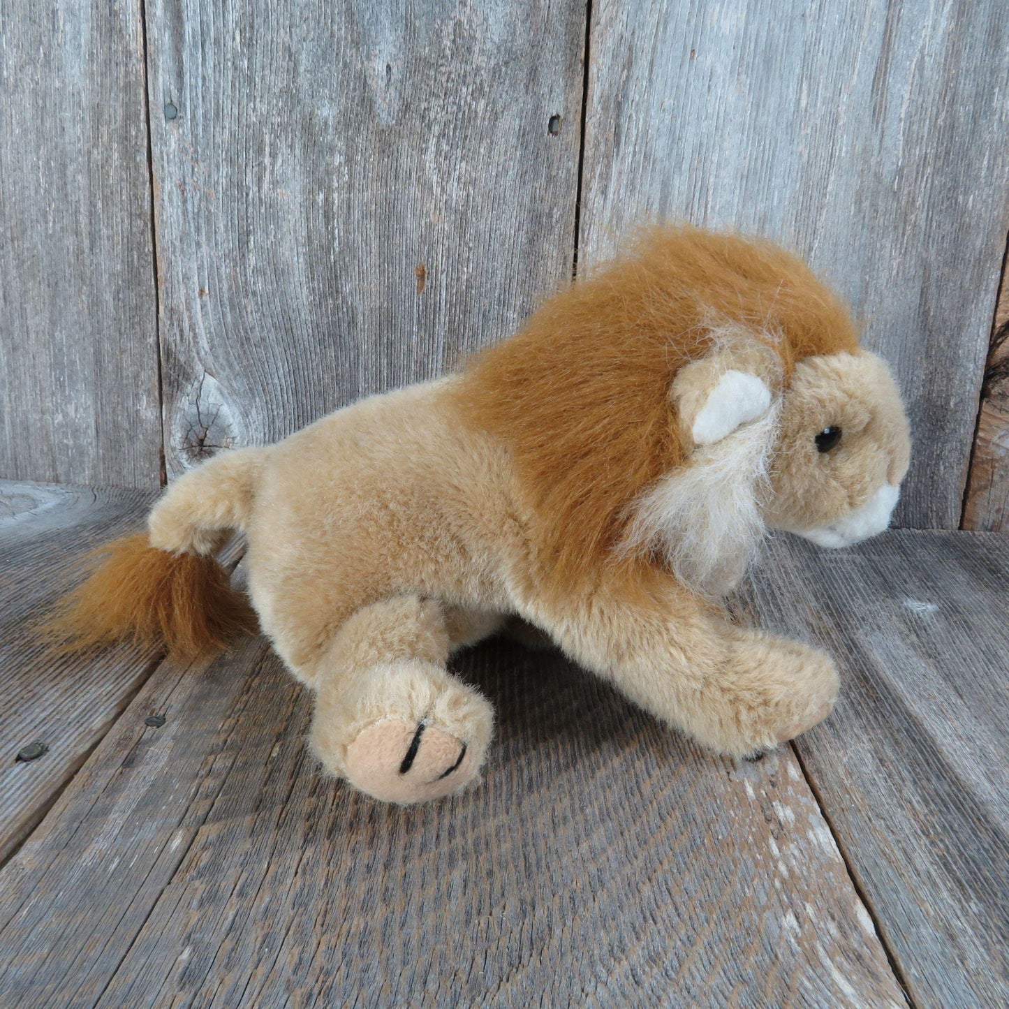 Vintage Lion Plush Beanie Buddies Ty 1997 Bean Bag Stuffed Animal Buddy