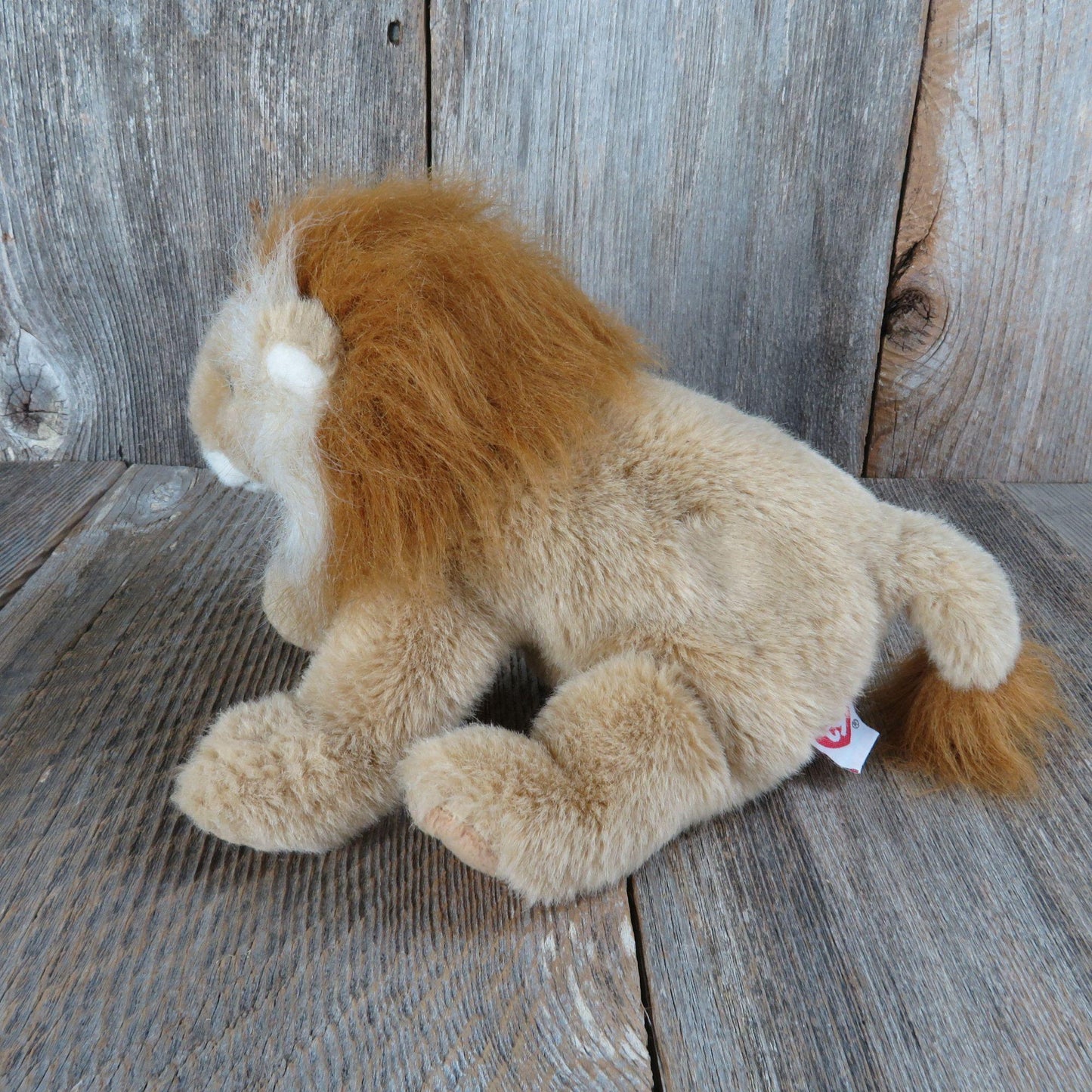 Vintage Lion Plush Beanie Buddies Ty 1997 Bean Bag Stuffed Animal Buddy