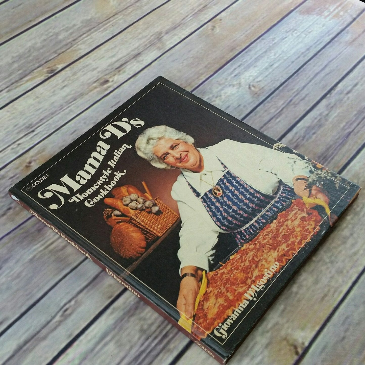 Vintage Italian Cookbook Mama Ds Homestyle Italian Recipes 1975 Hardcover No Dust Jacket Giovanna D'Agostino Golden Press