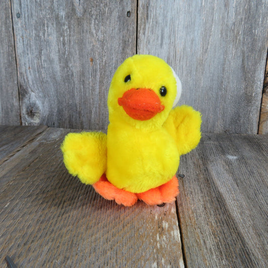 Yellow Duck in Sailor Hat Stuffed Animal Dakin 1980 Vintage Plush Mallard Nutshell Filled Made in Korea