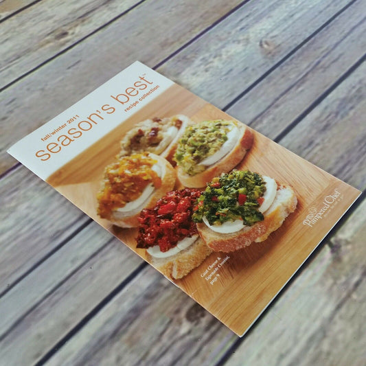 Season's Best Booklet Pampered Chef Cookbook Pamphlet Fall Winter 2011 Promo