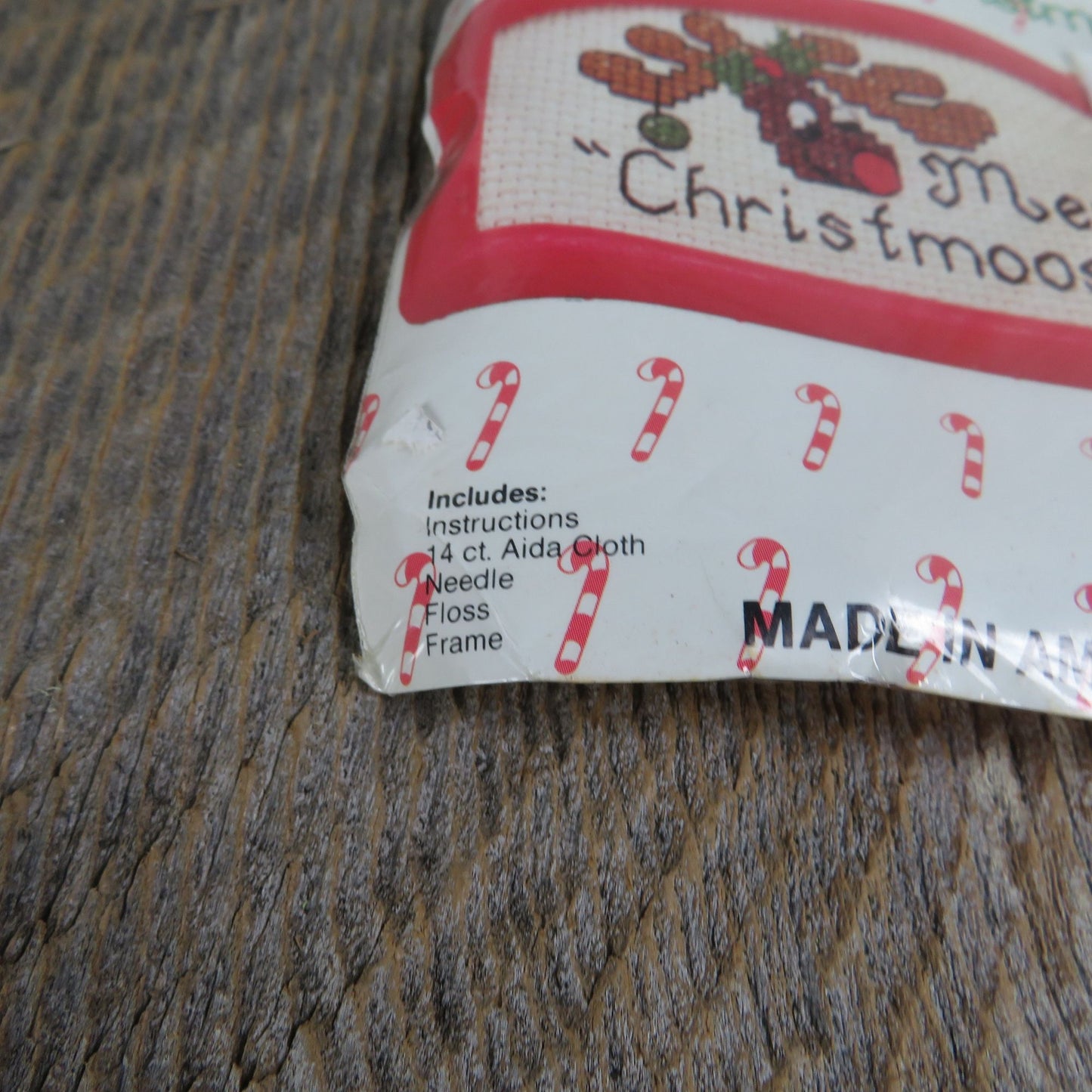 Cross Stitch Kit Christmas Moose Merry Christmoose Frame What's New Inc USA