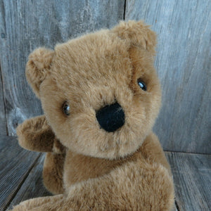 Vintage Jointed Bear Plush Brown Stuffed Animal Jointed Expressly Mervyns