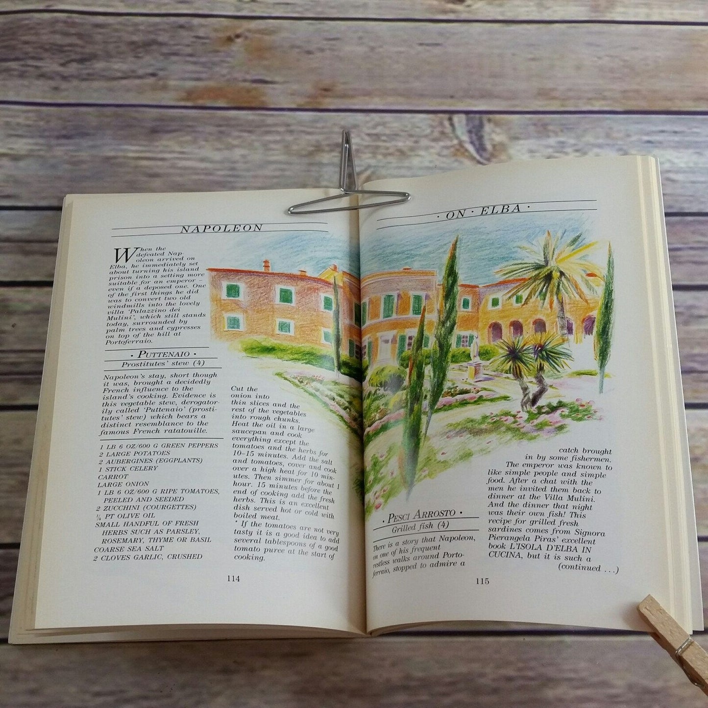 Vintage Italian Cooking Cookbook A Taste of Tuscany Leslie Forbes 1991 Paperback Recipes