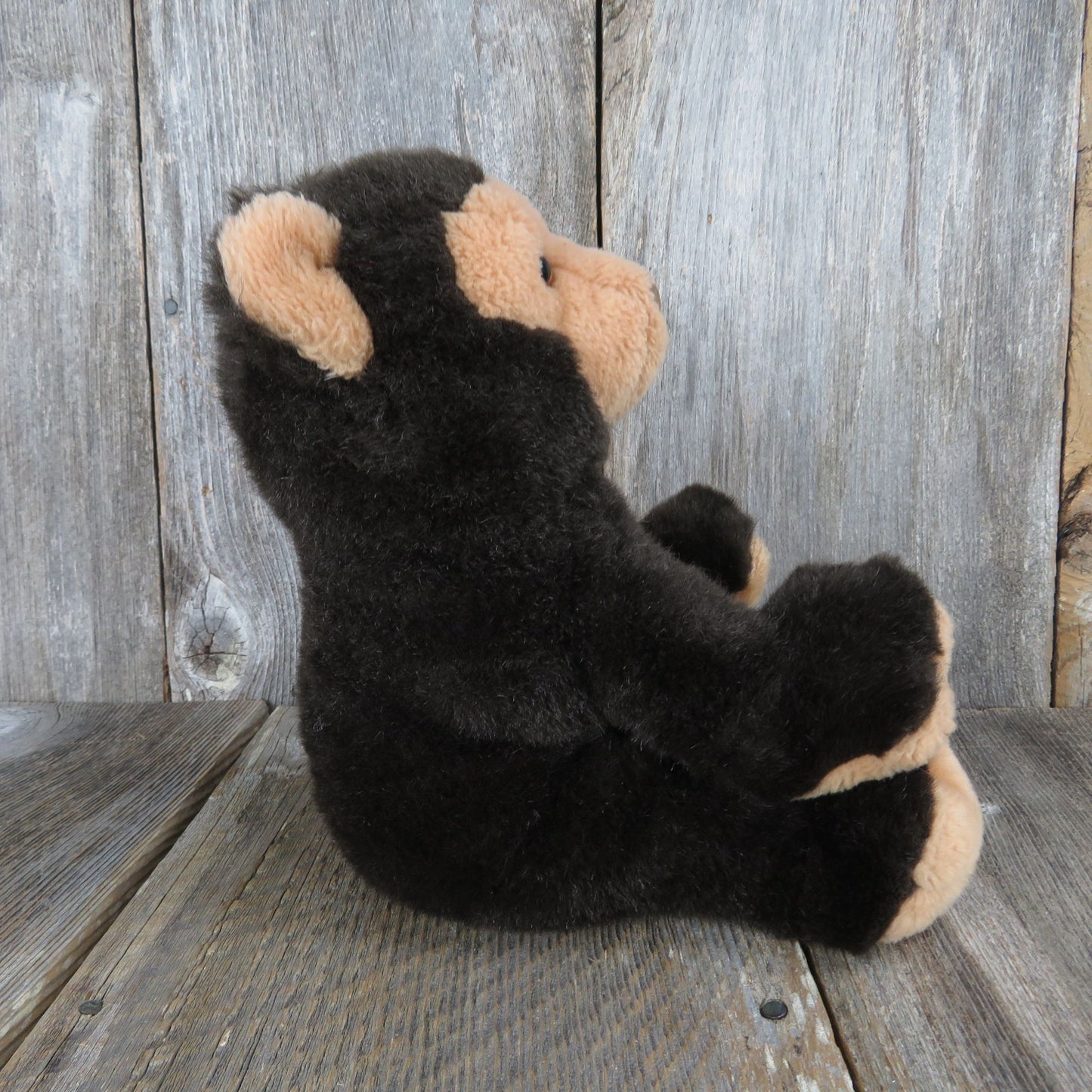 Vintage Teddy Bear Chocolate Brown Plush Dakin Baby Bearfoot 1984 Plush Stuffed Animal Bear Foot