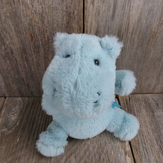 Blue Hippo Plush Hippopotamus Manhattan Toy Fluffy Soft 2019 Stuffed Animal