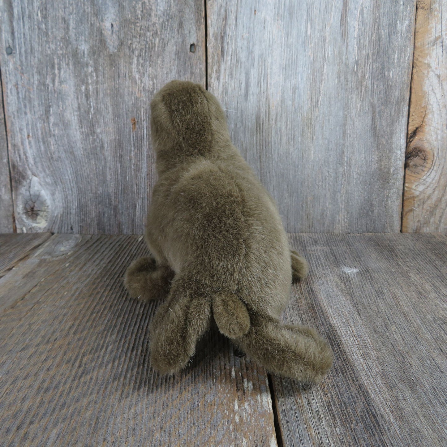 Vintage Seal Plush Sea Lion Brown Stuffed Animal K & M International 1995