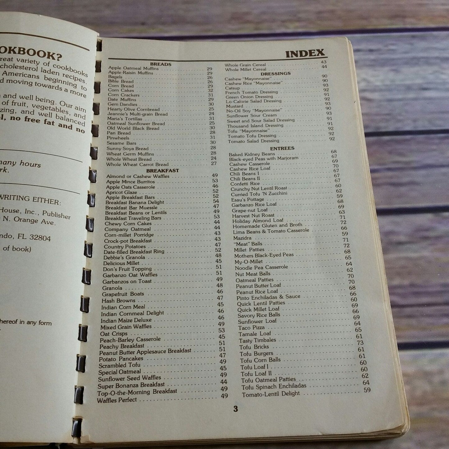 Vintage California Vegetarian Cookbook Recipes From the Weimar Kitchen Newstart Health Center 1983 Cookbook