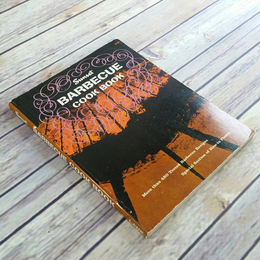 Vintage Cookbook Sunset Barbecue Cook Book Charcoal Grill 1967 How to Barbecue Paperback 480 BBQ Recipes