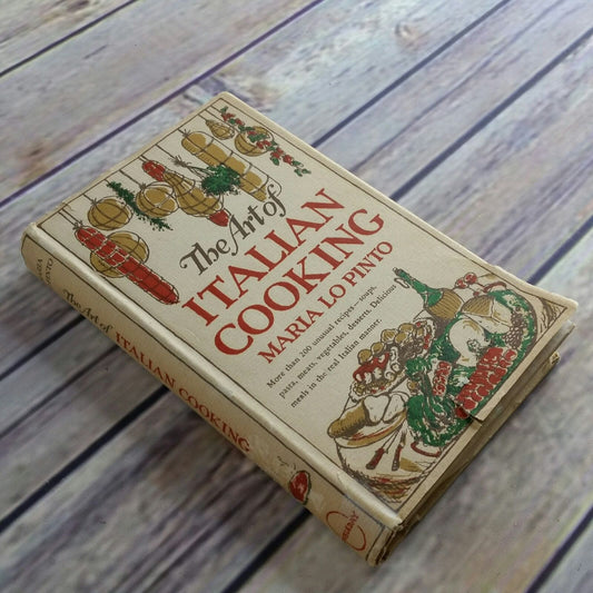 Vintage The Art of Italian Cooking Cookbook Maria Lo Pinto 1948 Hardcover Recipes WITH Dust Jacket