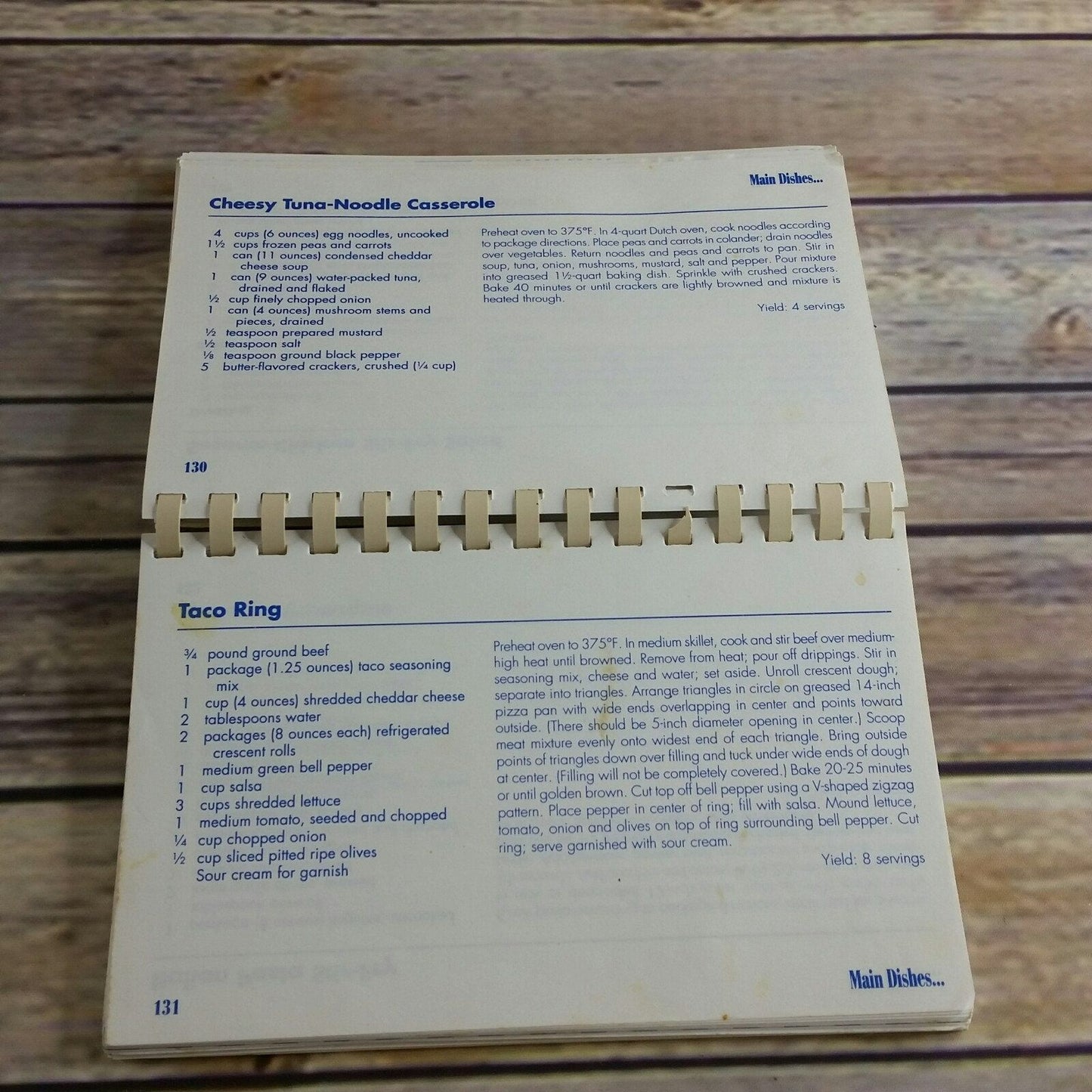 Vintage Cookbook Pampered Chef Recipes from the Heart 1997 Promo Blue Spiral Bound Paperback