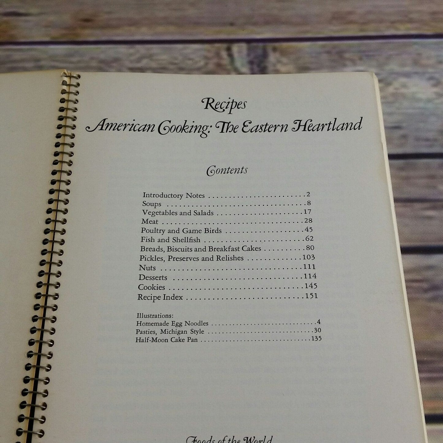 Vintage Cookbook American Cooking The Eastern Heartland Time Life Books Foods of the World 1971 Spiral Bound