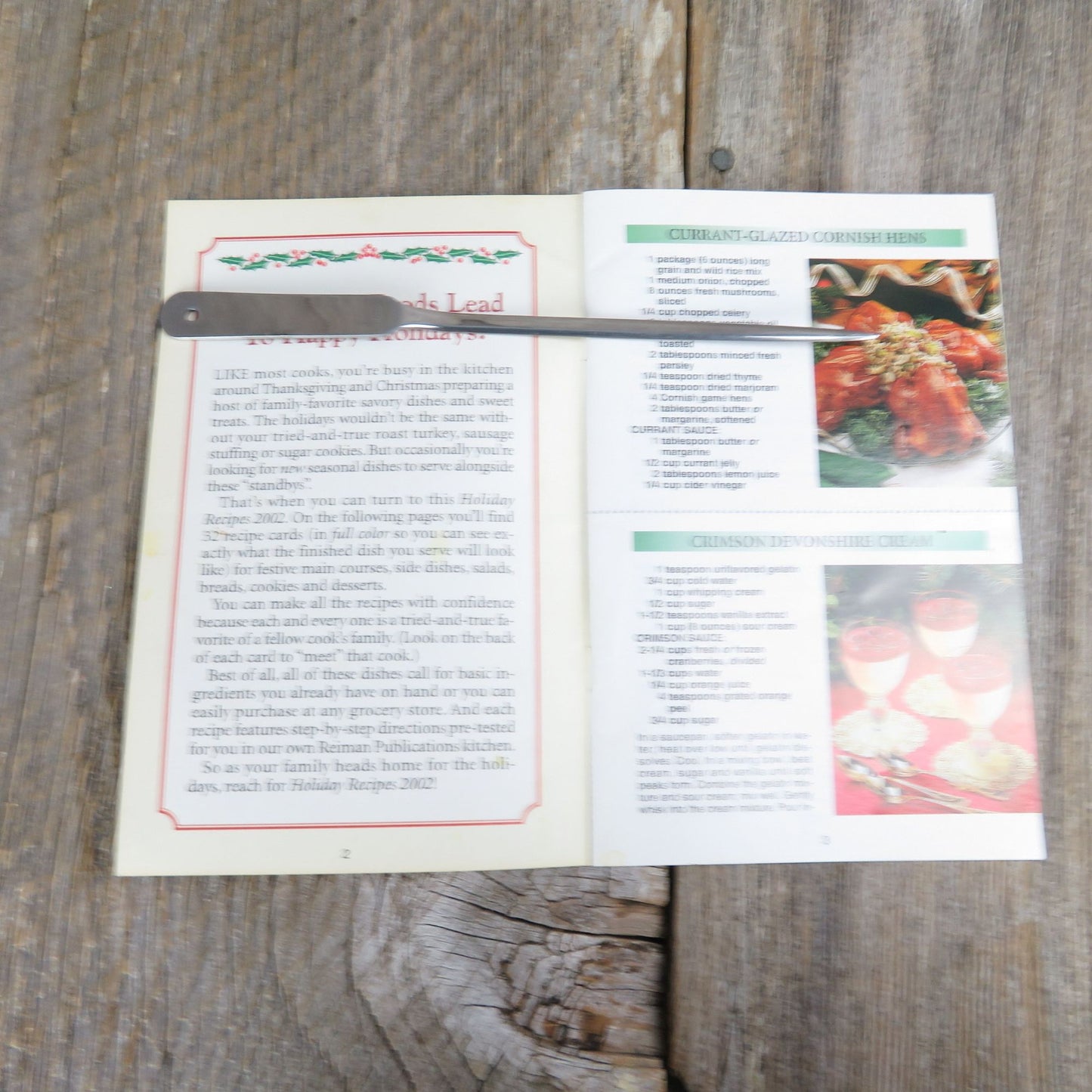 Holiday Recipes Cookbook The Country Cooking Recipe Collection Christmas Pamphlet Grocery Store Booklet 2002