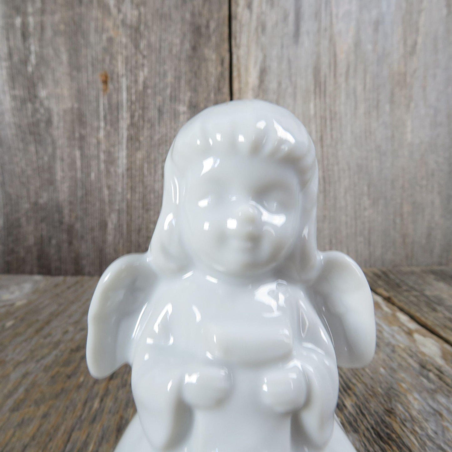 Vintage Angel Bell Figurine Ornament Takahashi Christmas Bell Ringer Porcelain China