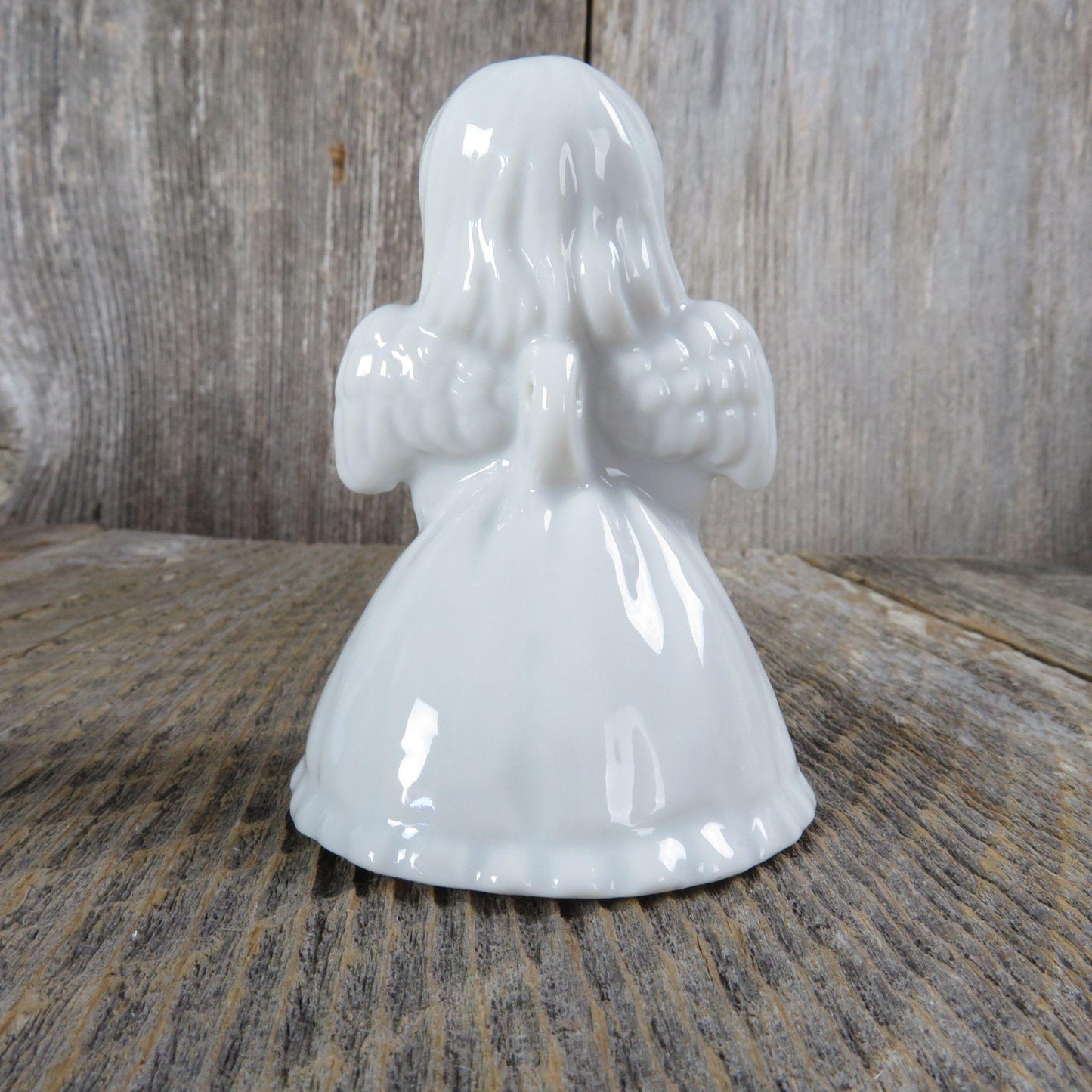 Vintage Angel Bell Figurine Ornament Takahashi Christmas Bell Ringer Porcelain China