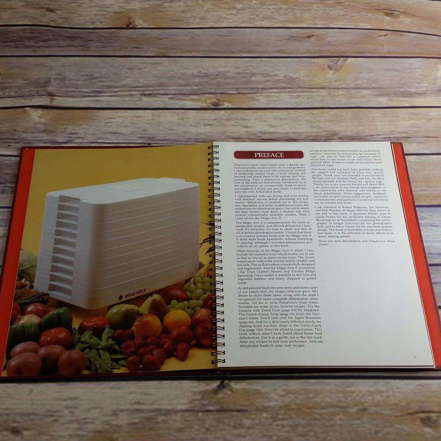 Vintage Cookbook Dehydration Made Simple Magic Aire Dehydrators Owner's Manual Recipes Instruction 1981 Magic Mill Hardcover Mary Bell