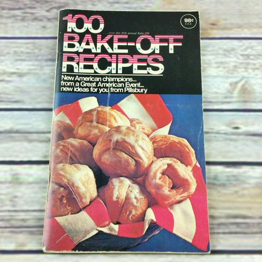 Vintage Cookbook Pillsbury 100 Bake Off Recipes 20th Annual 1969 Champions