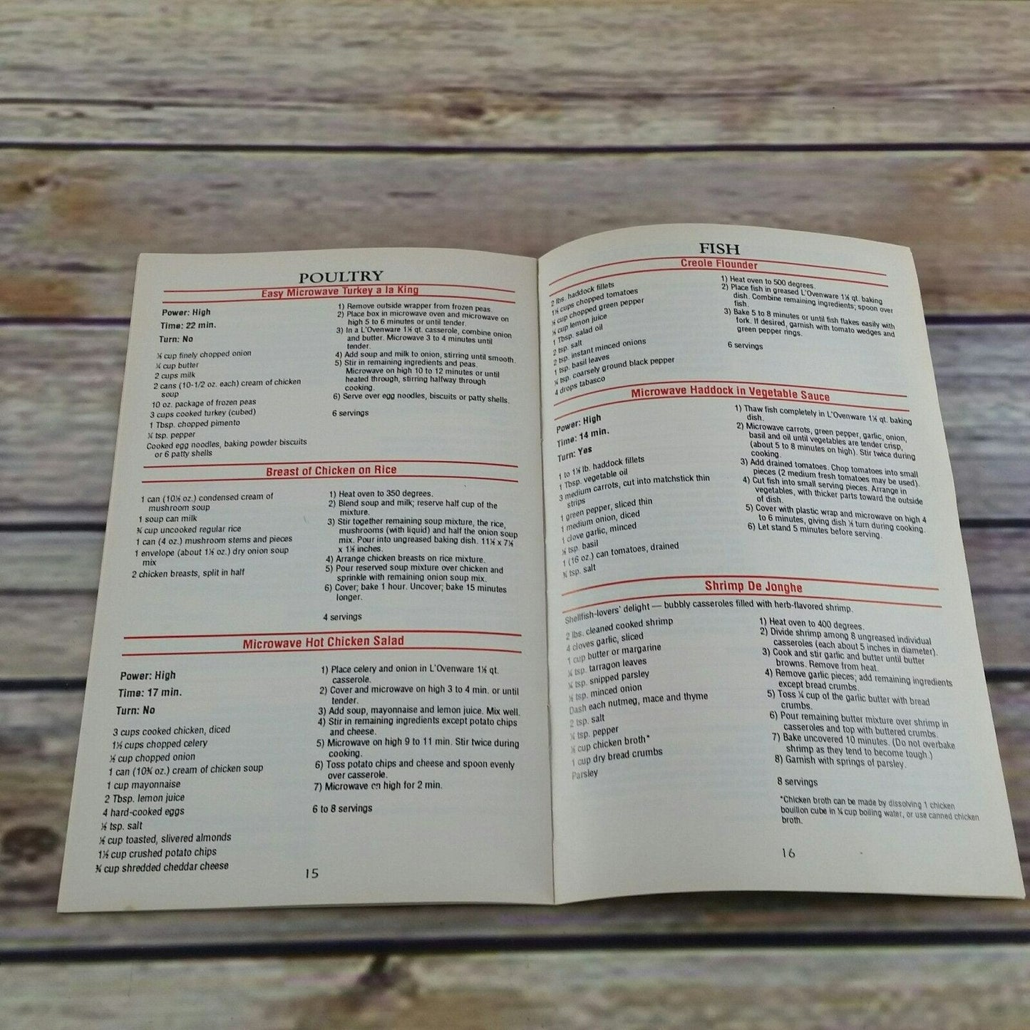 Vintage Cookbook Favorite Recipes Judy Rose 1991 Paperback Booklet