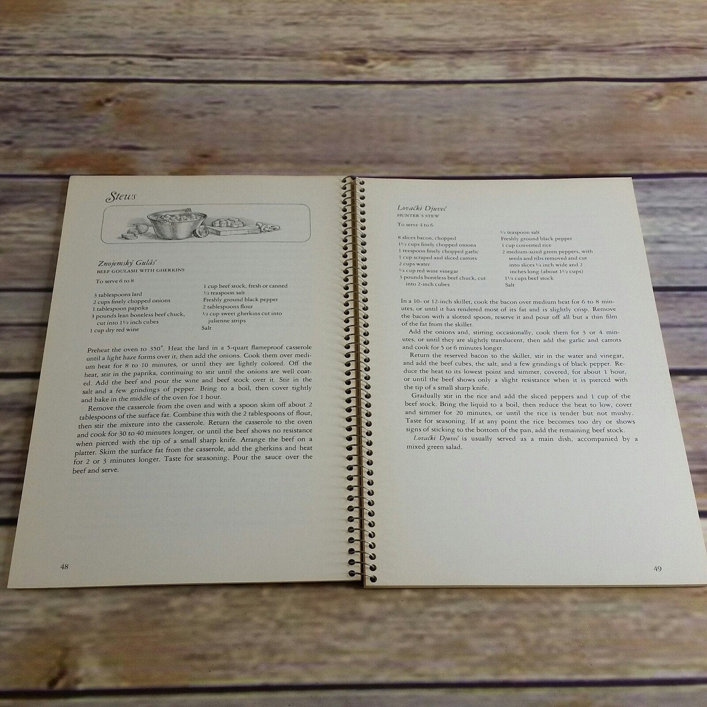 Vtg Austrian Cookbook The Cooking of Viennas Empire Time Life Books Foods of the World 1968 Spiral Bound Austria