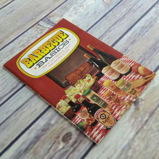 Vintage Cookbook Barbecue Basics BBQ Recipes Schilling Spices Promo Paperback Booklet 1960s or 1970s