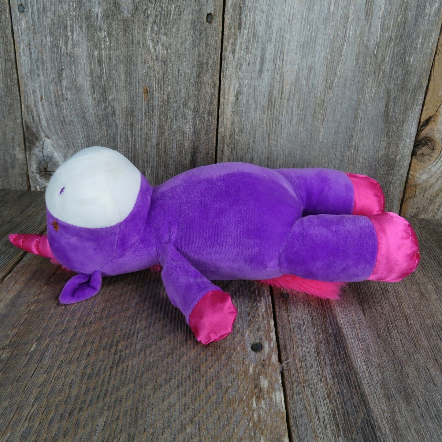 Purple Unicorn Plush Hot Pink Horn Sewn Eyes Kellytoy Easter Standing 2019