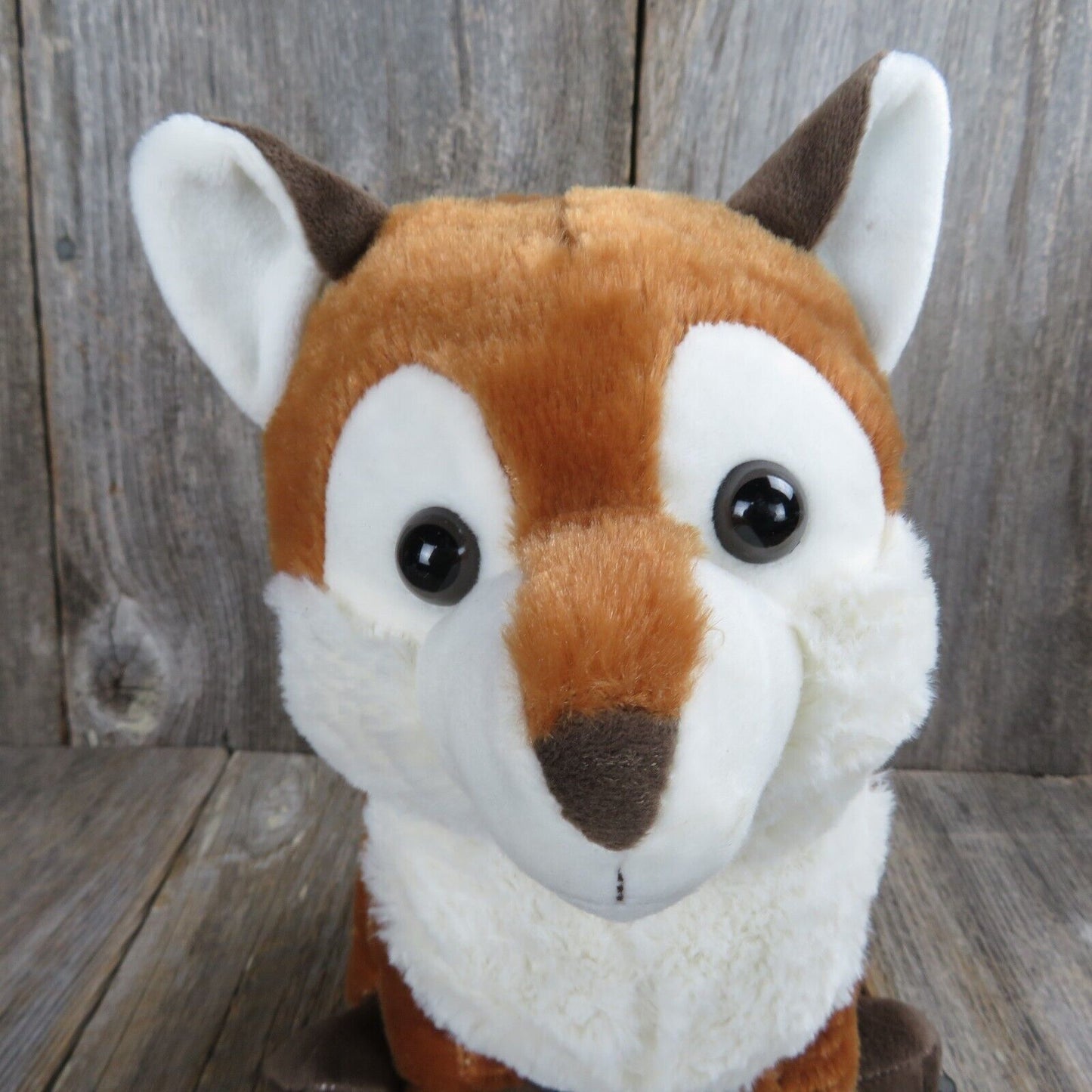 Red Fox Dog Plush Brown White Kellytoy Silky Shiny Fur Stuffed Animal 2018