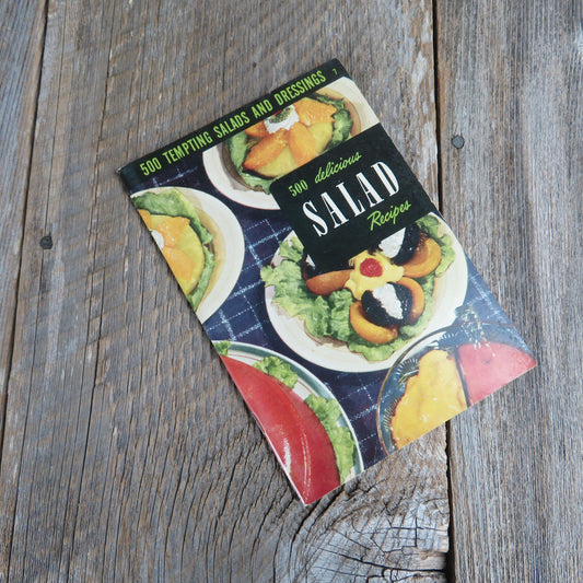 500 Delicious Salads Cookbook Culinary Arts Institute 1950 Kitchen Companion Vintage Pamphlet Recipes Meat Salad Holiday Salad