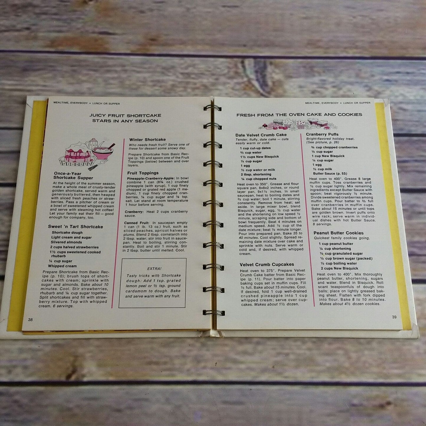 Vintage Cookbook Betty Crocker Bisquick Cookbook So Quick with New Bisquick 1967 Second Edition Spiral Bound Hardcover