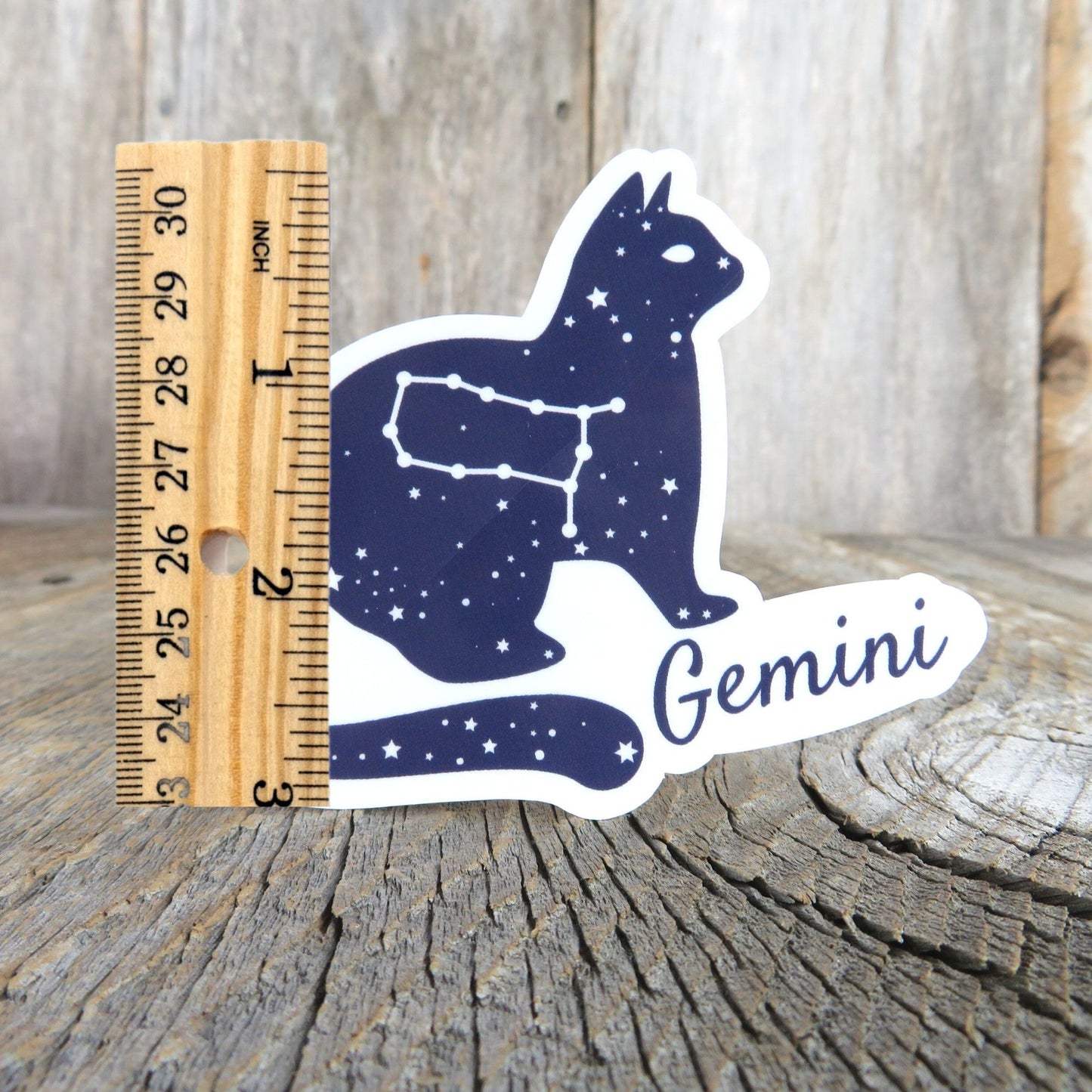 Gemini Cat Birthday Sign Sticker Cat Lover Astrology Star Sign Waterproof Star Chart