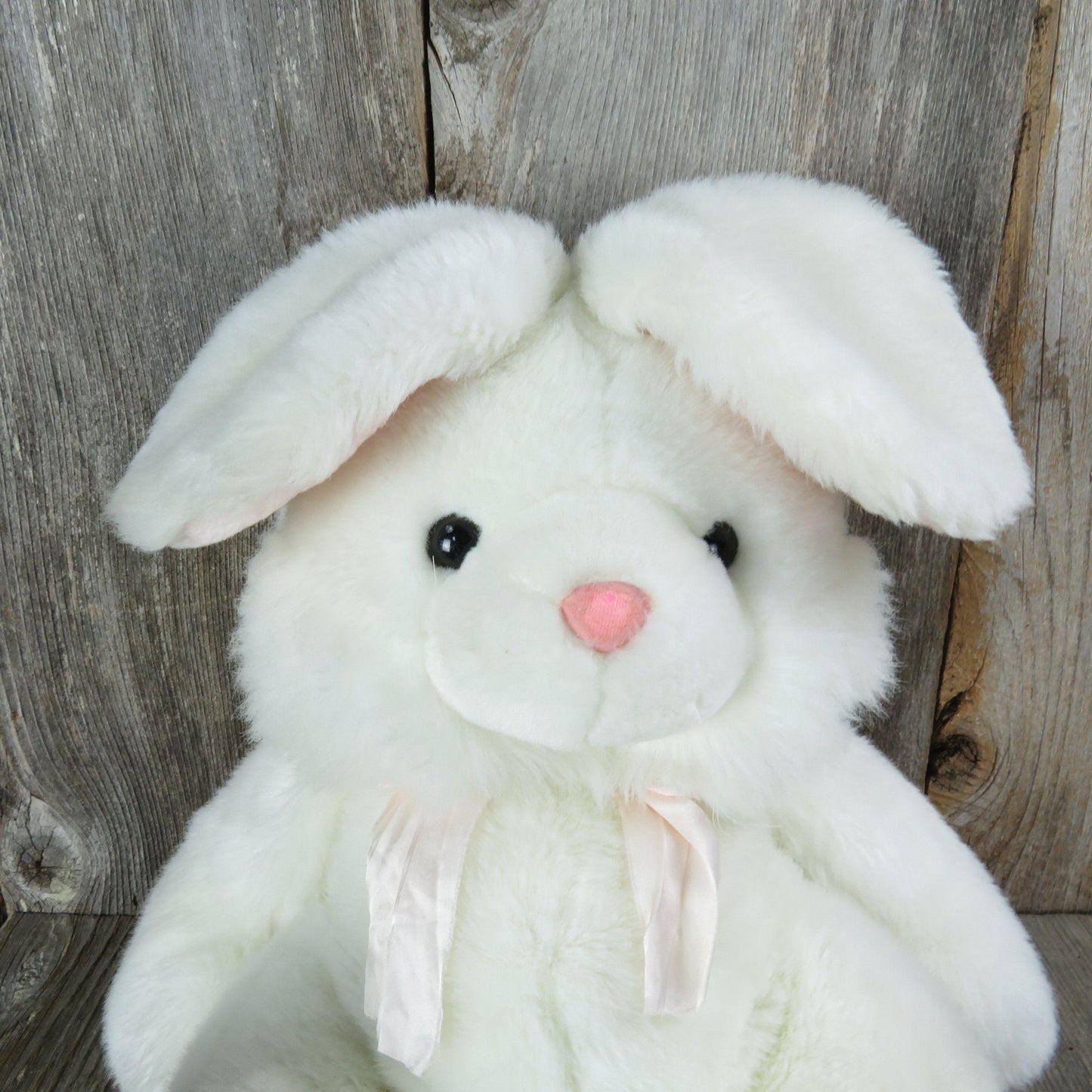 Vintage Bunny Rabbit Plush White Floppy Friends Stuffed Animal Big Feet Ears Easter Mervyn's