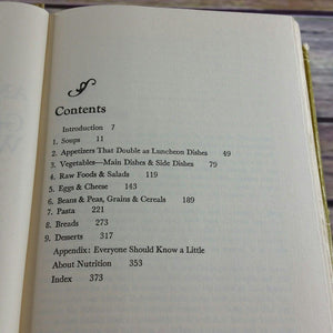 Vintage Vegetarian Cookbook Good Food Without Meat Ann Seranne Hardcover 1973 with Dust Jacket