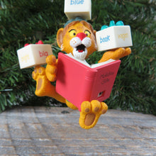Load image into Gallery viewer, Vintage Between the Lions Christmas Ornament Lionel Plays With Words Hallmark PBS Kids 2001