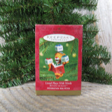 Load image into Gallery viewer, Vintage Between the Lions Christmas Ornament Lionel Plays With Words Hallmark PBS Kids 2001