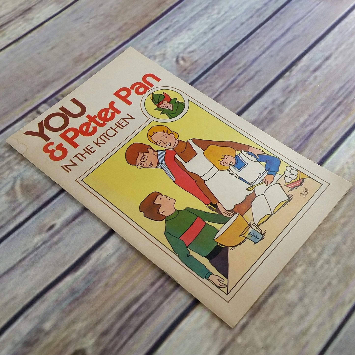 Vintage Kids Cookbook You and Peter Pan in the Kitchen Peanut Butter Recipes Promo Booklet Promo Recipes Ads 1970s 1980s