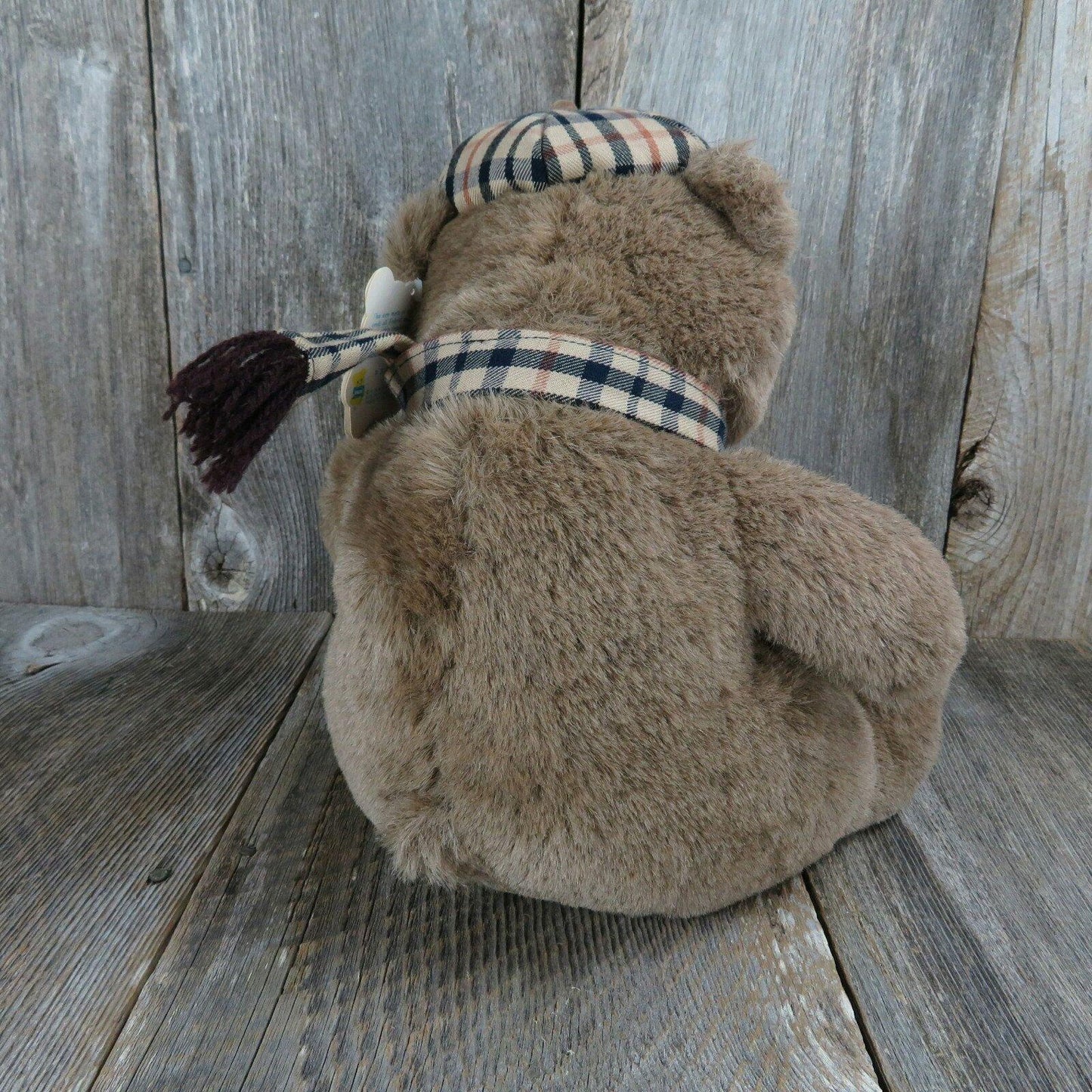 Vintage Dakin Arthur Stuffed Bear Plush 1984 31-0818 Hat Scarf Stuffed Animal