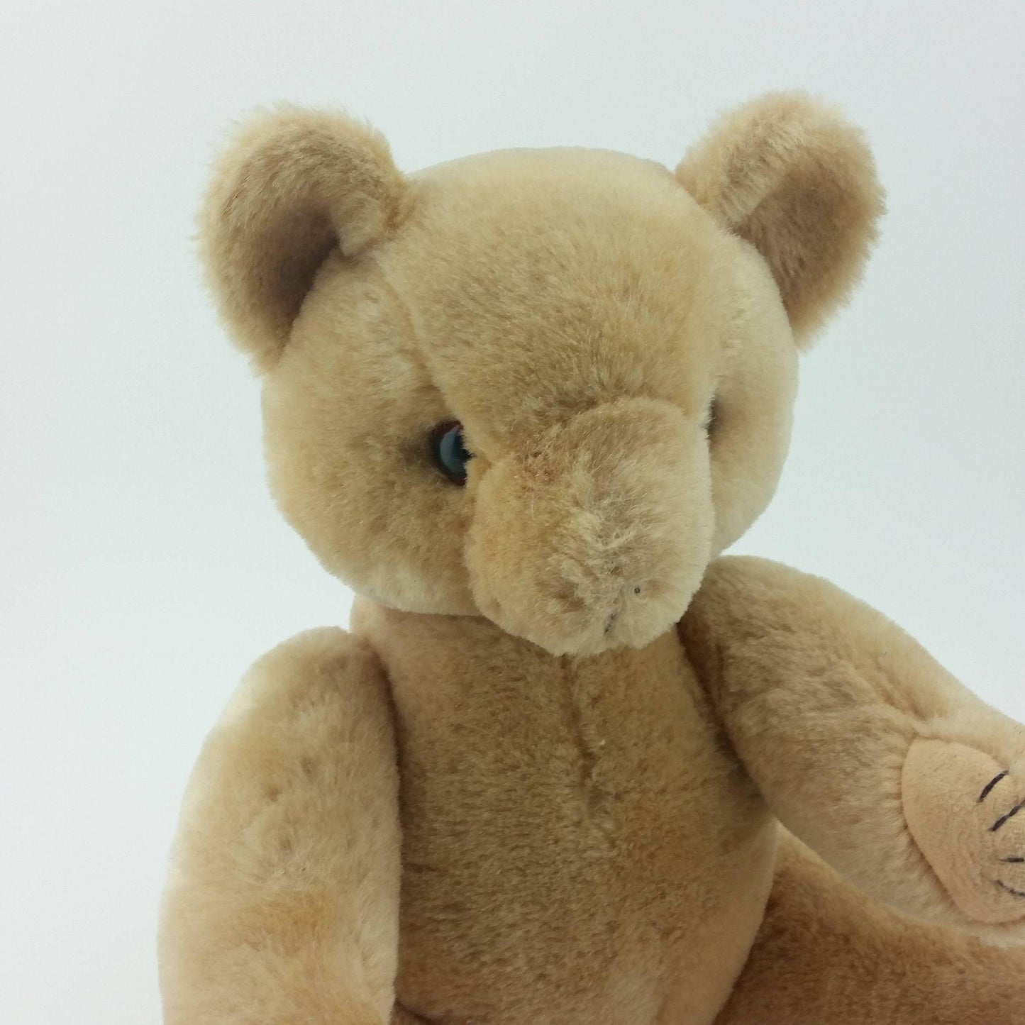 Shanghai Doll Factory Jointed Teddy Bear SDF Wool Natural Honey Tan Colored