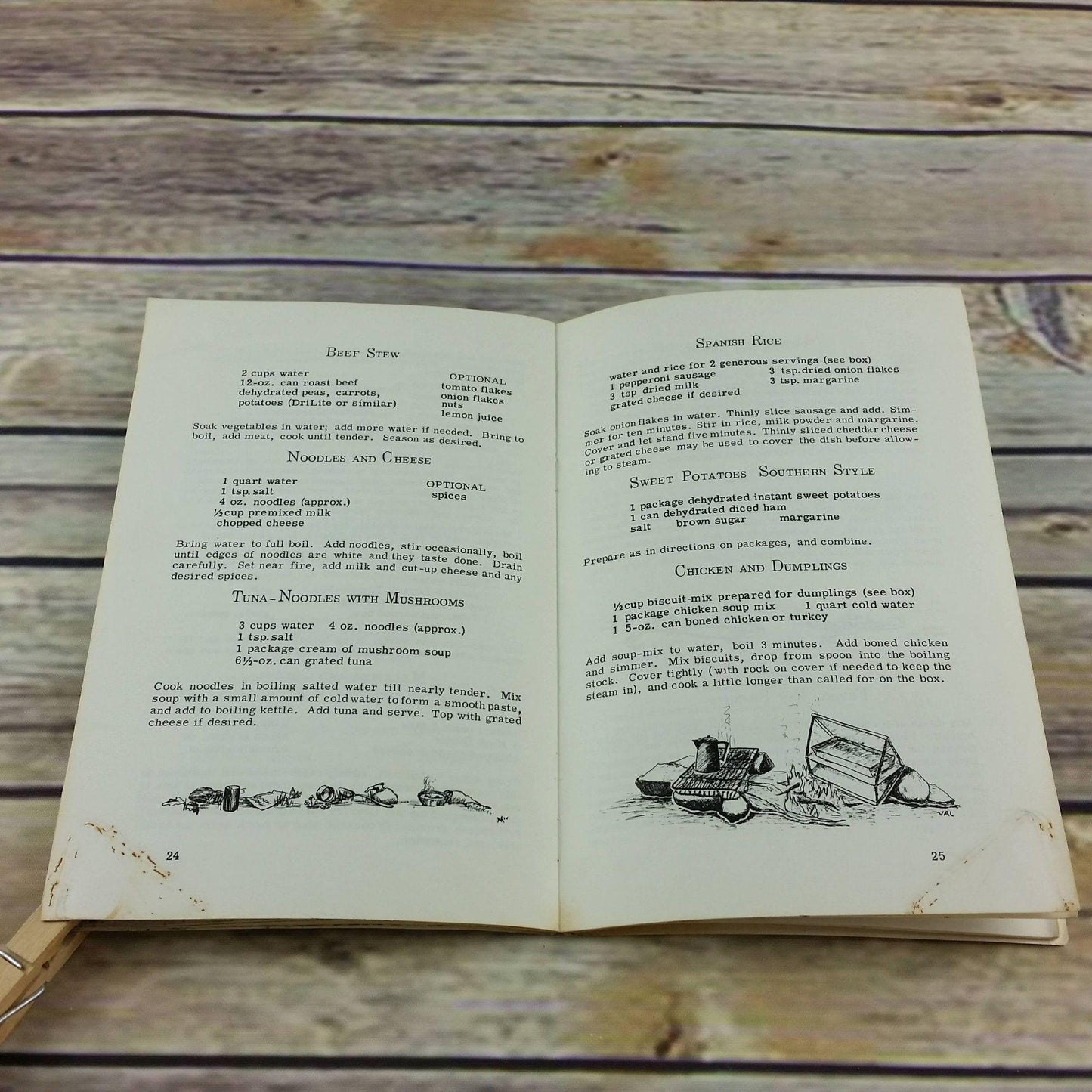 Vintage Cookbook Backpack Cookery Camping Hiking 1966 La Siesta Press Ruth Mendenhall 60s