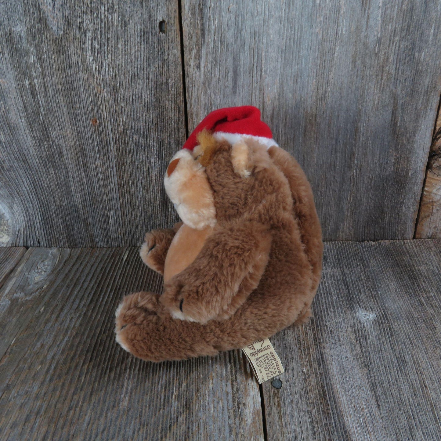 Vintage Teddy Bear Plush Egbert Baby Santa Hat Gorilla Christmas Applause Knickerbocker 1981