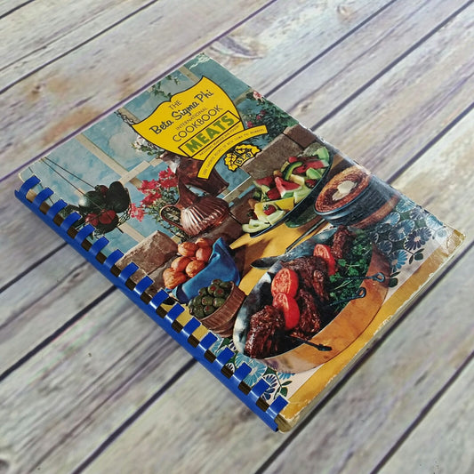 Vintage Sorority Cookbook Beta Sigma Phi International Meats Seafood 1967 Spiral Bound 2000 Recipes